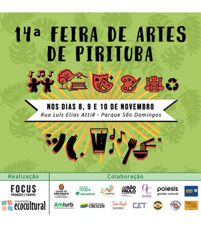 Cartaz 14ª Feira de Artes de Pirituba